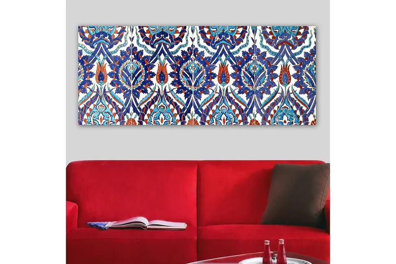 Canvasbilde YTY Abstract & Fractals Flerfarget - 120x50 cm - Innredning - Bilder & kunst - Lerretsbilder
