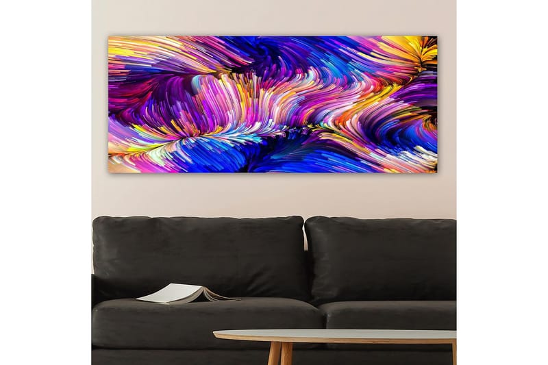 Canvasbilde YTY Abstract & Fractals Flerfarget - 120x50 cm - Innredning - Bilder & kunst - Lerretsbilder