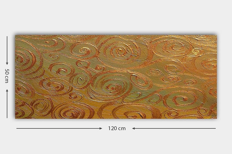 Canvasbilde YTY Abstract & Fractals Flerfarget - 120x50 cm - Innredning - Bilder & kunst - Lerretsbilder