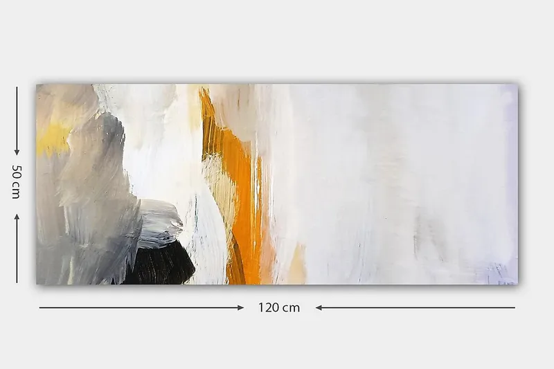 Canvasbilde YTY Abstract & Fractals Flerfarget - 120x50 cm - Innredning - Bilder & kunst - Lerretsbilder