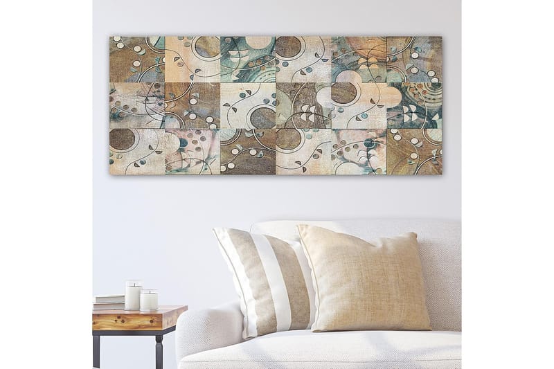 Canvasbilde YTY Abstract & Fractals Flerfarget - 120x50 cm - Innredning - Bilder & kunst - Lerretsbilder