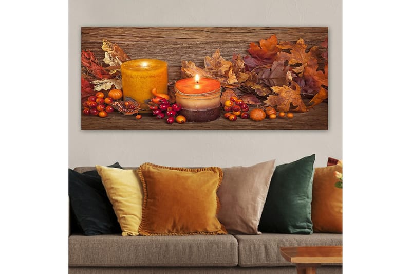 Canvasbilde YTY Abstract & Fractals Flerfarget - 120x50 cm - Innredning - Bilder & kunst - Lerretsbilder