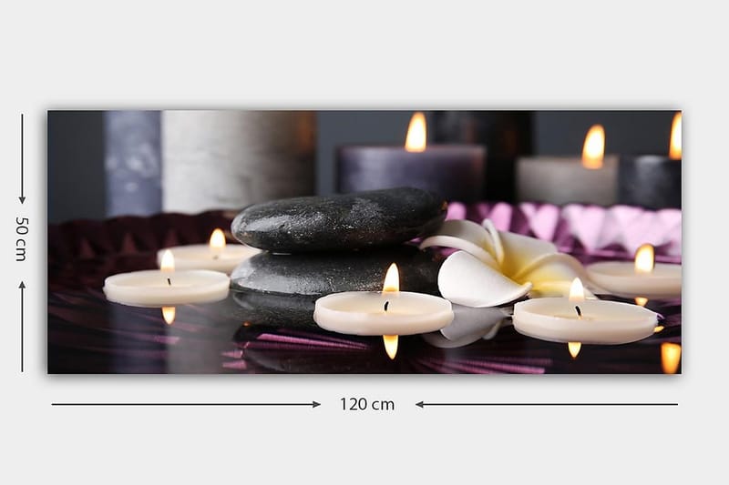 Canvasbilde YTY Abstract & Fractals Flerfarget - 120x50 cm - Innredning - Bilder & kunst - Lerretsbilder