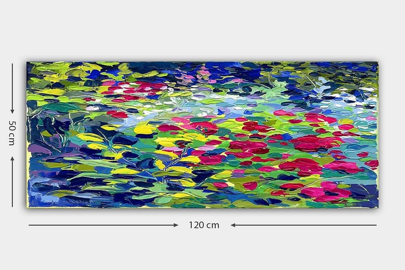 Canvasbilde YTY Abstract & Fractals Flerfarget - 120x50 cm - Innredning - Bilder & kunst - Lerretsbilder