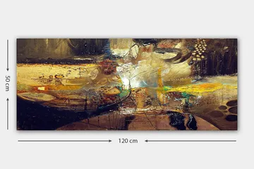 Canvasbilde YTY Abstract & Fractals Flerfarget - 120x50 cm - Innredning - Bilder & kunst - Lerretsbilder