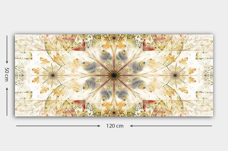 Canvasbilde YTY Abstract & Fractals Flerfarget - 120x50 cm - Innredning - Bilder & kunst - Lerretsbilder