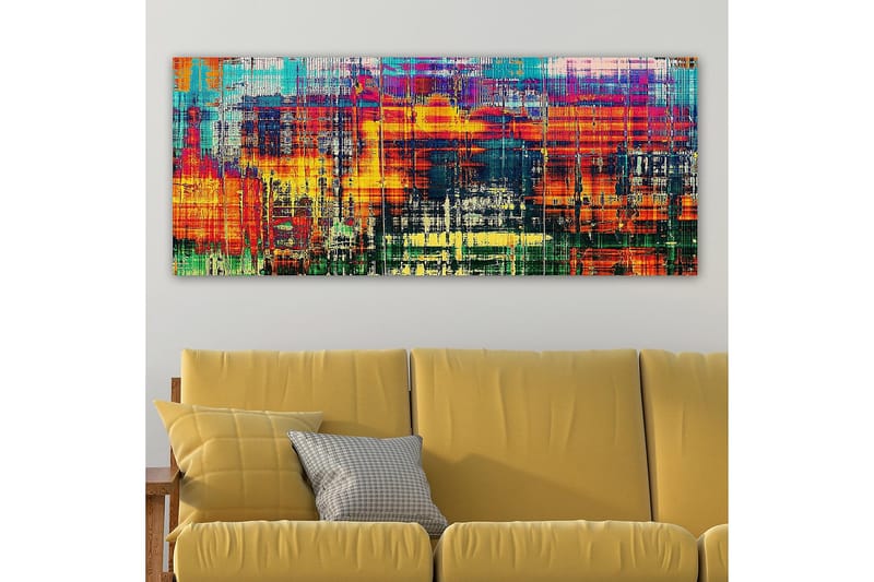 Canvasbilde YTY Abstract & Fractals Flerfarget - 120x50 cm - Innredning - Bilder & kunst - Lerretsbilder