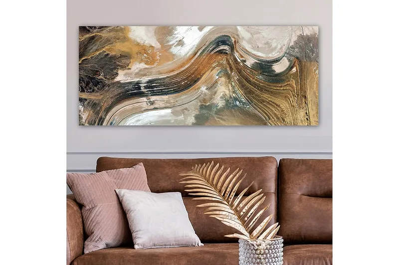 Canvasbilde YTY Abstract & Fractals Flerfarget - 120x50 cm - Innredning - Bilder & kunst - Lerretsbilder