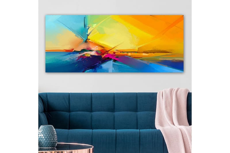 Canvasbilde YTY Abstract & Fractals Flerfarget - 120x50 cm - Innredning - Bilder & kunst - Lerretsbilder