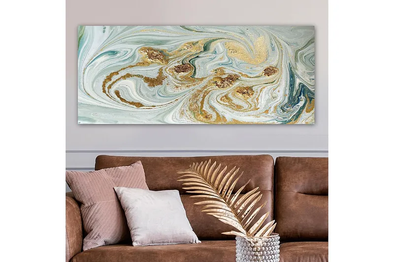 Canvasbilde YTY Abstract & Fractals Flerfarget - 120x50 cm - Innredning - Bilder & kunst - Lerretsbilder