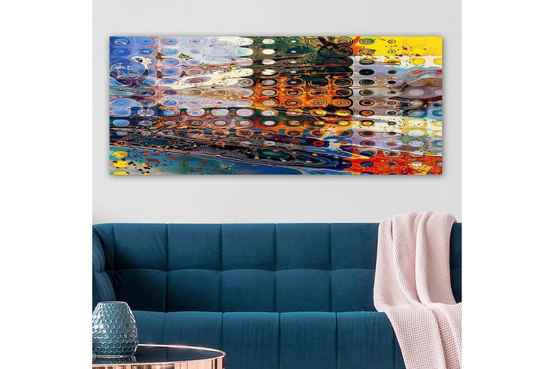 Canvasbilde YTY Abstract & Fractals Flerfarget - 120x50 cm - Innredning - Bilder & kunst - Lerretsbilder