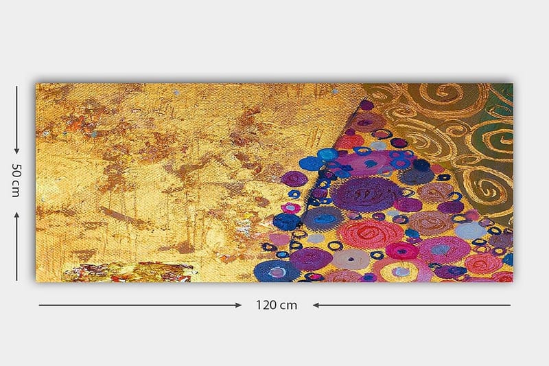 Canvasbilde YTY Abstract & Fractals Flerfarget - 120x50 cm - Innredning - Bilder & kunst - Lerretsbilder