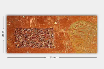 Canvasbilde YTY Abstract & Fractals Flerfarget - 120x50 cm - Innredning - Bilder & kunst - Lerretsbilder