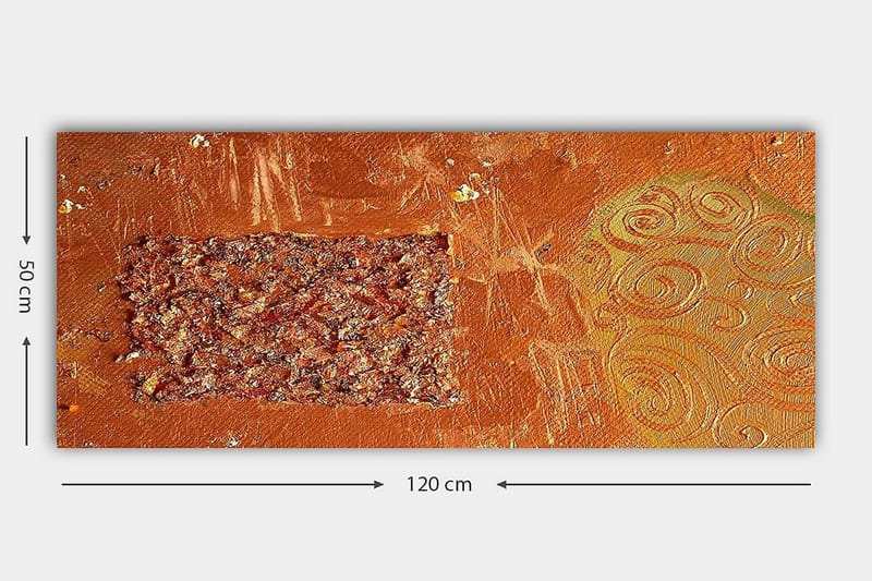 Canvasbilde YTY Abstract & Fractals Flerfarget - 120x50 cm - Innredning - Bilder & kunst - Lerretsbilder