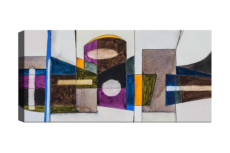 Canvasbilde YTY Abstract & Fractals Flerfarget, 120x50 cm