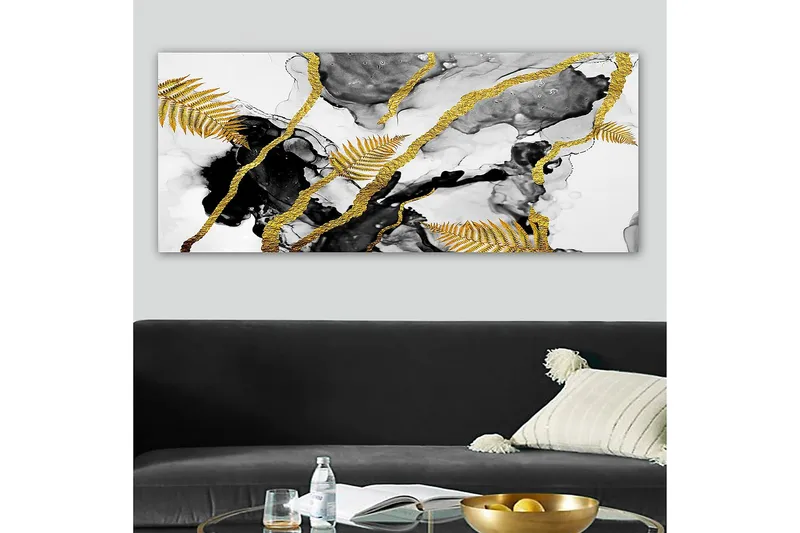 Canvasbilde YTY Abstract & Fractals Flerfarget - 120x50 cm - Innredning - Bilder & kunst - Lerretsbilder