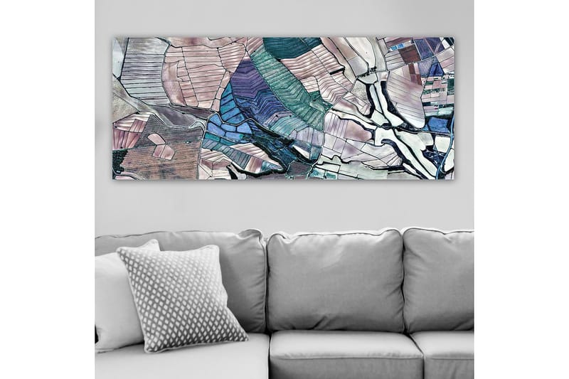 Canvasbilde YTY Abstract & Fractals Flerfarget - 120x50 cm - Innredning - Bilder & kunst - Lerretsbilder