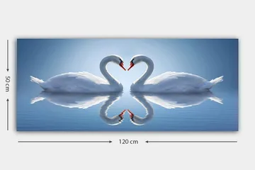 Canvasbilde YTY Abstract & Fractals Flerfarget - 120x50 cm - Innredning - Bilder & kunst - Lerretsbilder