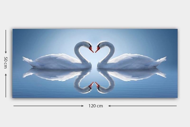 Canvasbilde YTY Abstract & Fractals Flerfarget - 120x50 cm - Innredning - Bilder & kunst - Lerretsbilder