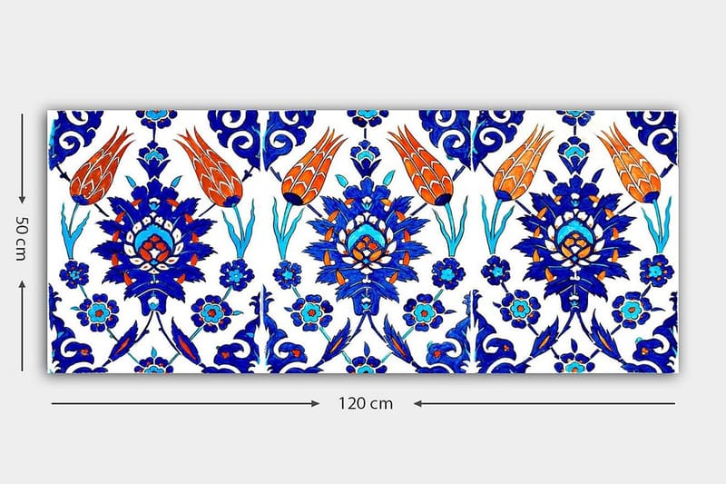 Canvasbilde YTY Abstract & Fractals Flerfarget - 120x50 cm - Innredning - Bilder & kunst - Lerretsbilder