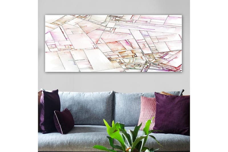 Canvasbilde YTY Abstract & Fractals Flerfarget - 120x50 cm - Innredning - Bilder & kunst - Lerretsbilder