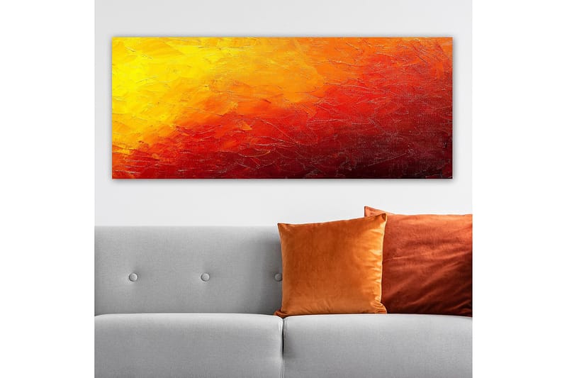 Canvasbilde YTY Abstract & Fractals Flerfarget - 120x50 cm - Innredning - Bilder & kunst - Lerretsbilder