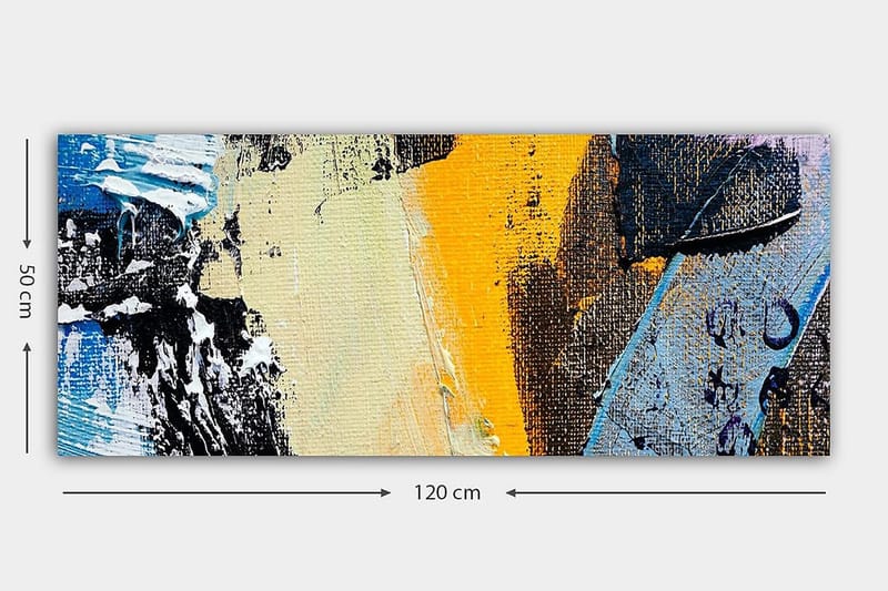 Canvasbilde YTY Abstract & Fractals Flerfarget - 120x50 cm - Innredning - Bilder & kunst - Lerretsbilder