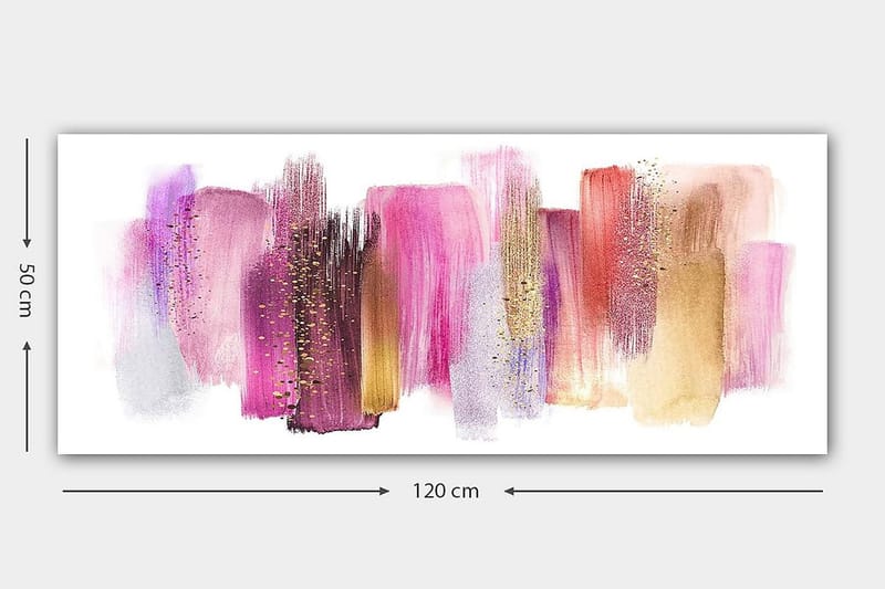 Canvasbilde YTY Abstract & Fractals Flerfarget - 120x50 cm - Innredning - Bilder & kunst - Lerretsbilder