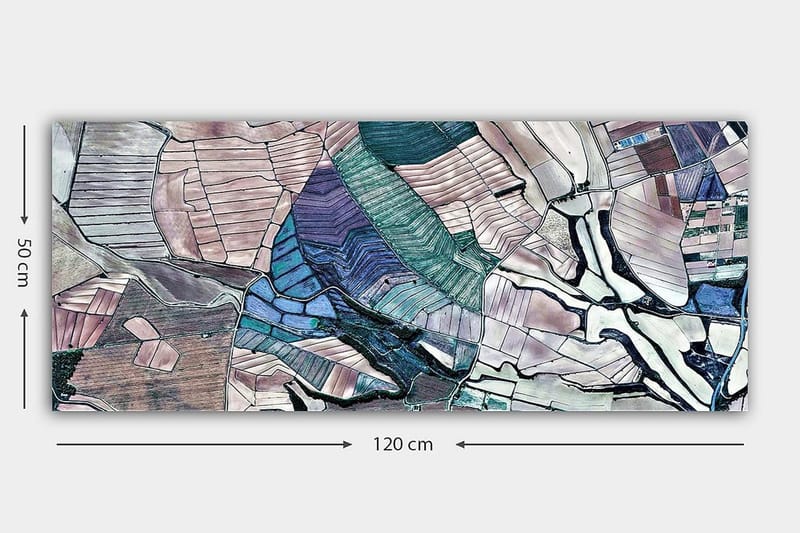 Canvasbilde YTY Abstract & Fractals Flerfarget - 120x50 cm - Innredning - Bilder & kunst - Lerretsbilder