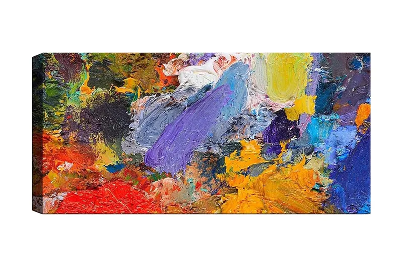 Canvasbilde YTY Abstract & Fractals Flerfarget - 120x50 cm - Innredning - Bilder & kunst - Lerretsbilder