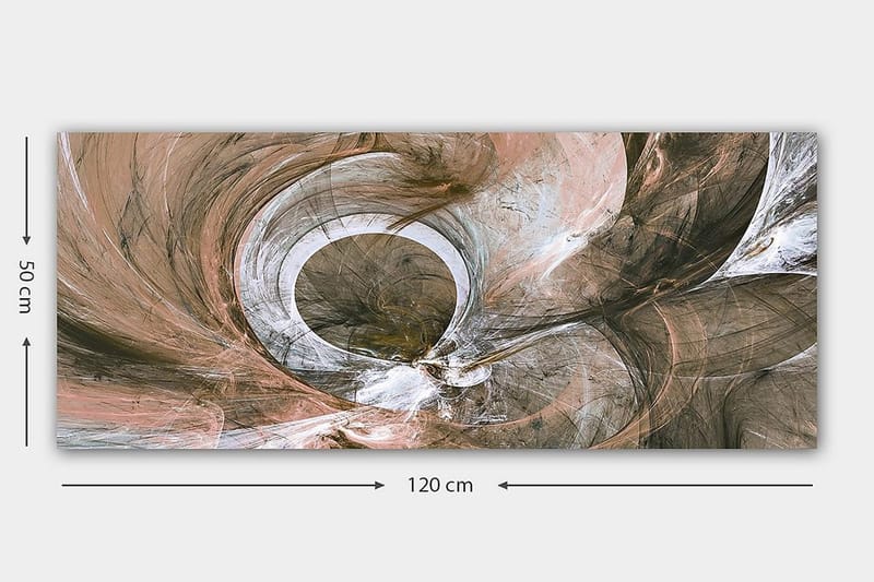 Canvasbilde YTY Abstract & Fractals Flerfarget - 120x50 cm - Innredning - Bilder & kunst - Lerretsbilder
