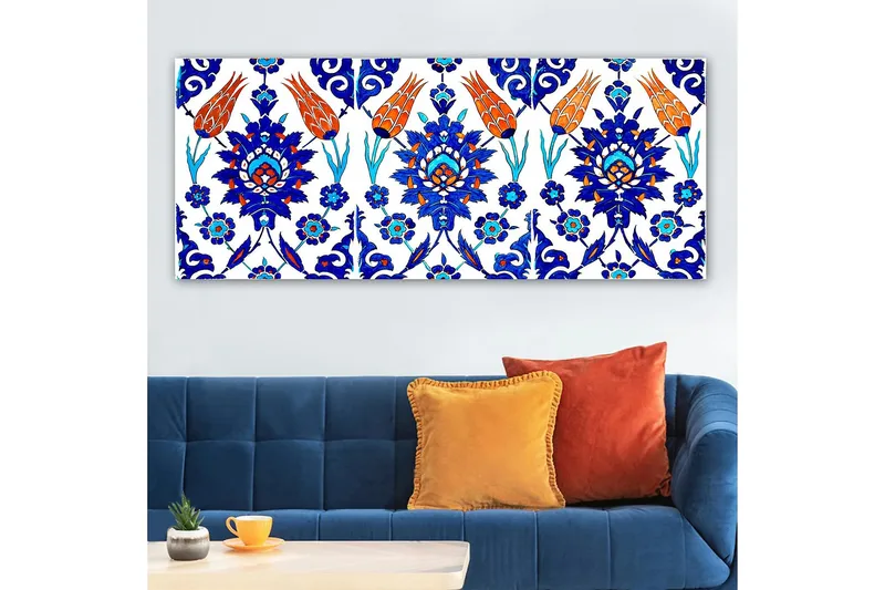 Canvasbilde YTY Abstract & Fractals Flerfarget - 120x50 cm - Innredning - Bilder & kunst - Lerretsbilder