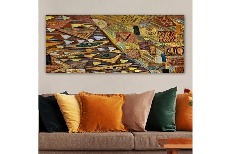 Canvasbilde YTY Abstract & Fractals Flerfarget - 120x50 cm - Innredning - Bilder & kunst - Lerretsbilder
