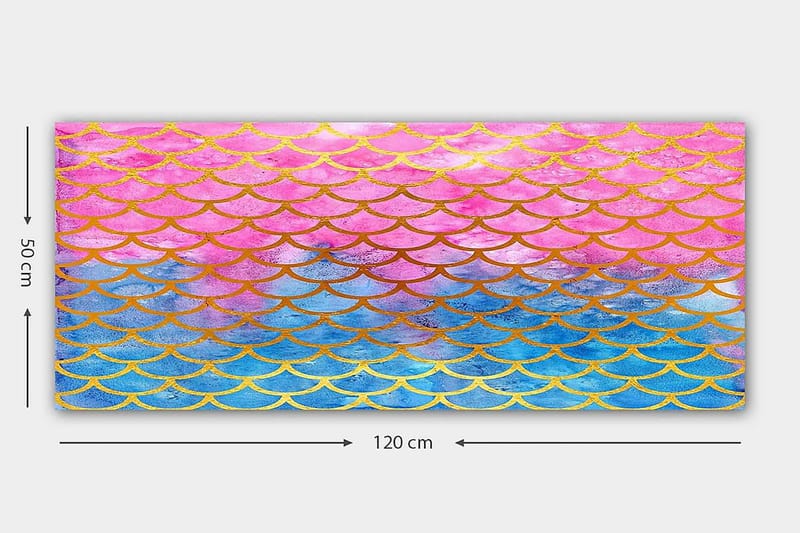 Canvasbilde YTY Abstract & Fractals Flerfarget - 120x50 cm - Innredning - Bilder & kunst - Lerretsbilder