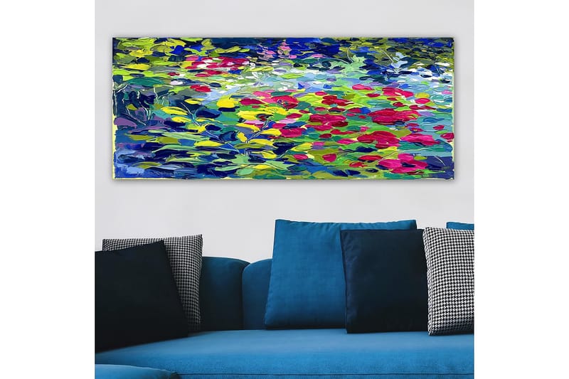 Canvasbilde YTY Abstract & Fractals Flerfarget - 120x50 cm - Innredning - Bilder & kunst - Lerretsbilder