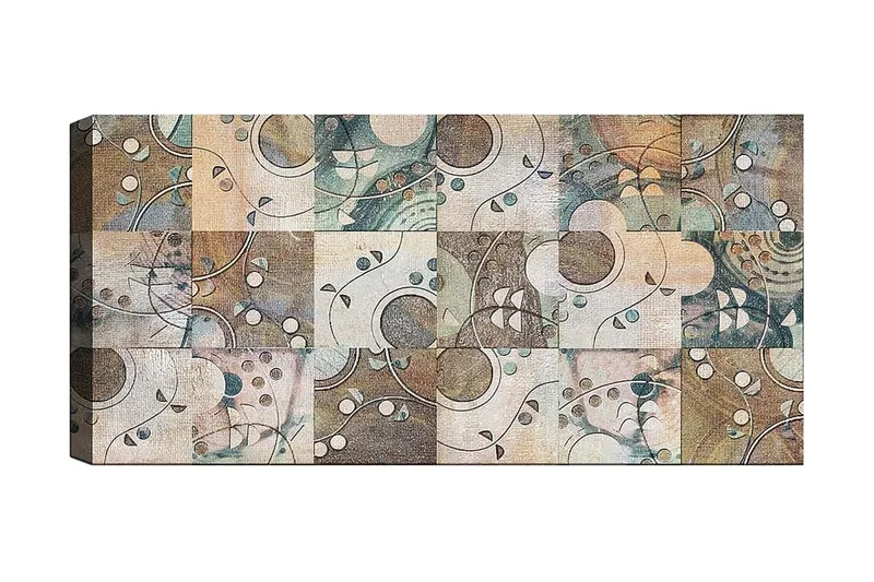 Canvasbilde YTY Abstract & Fractals Flerfarget, 120x50 cm