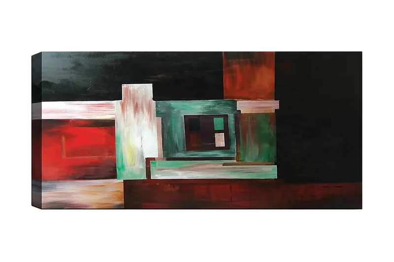 Canvasbilde YTY Abstract & Fractals Flerfarget - 120x50 cm - Innredning - Bilder & kunst - Lerretsbilder