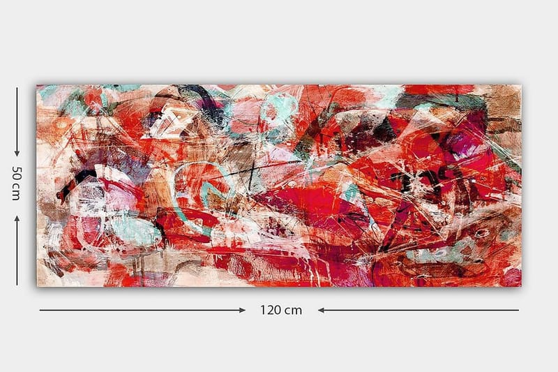 Canvasbilde YTY Abstract & Fractals Flerfarget - 120x50 cm - Innredning - Bilder & kunst - Lerretsbilder