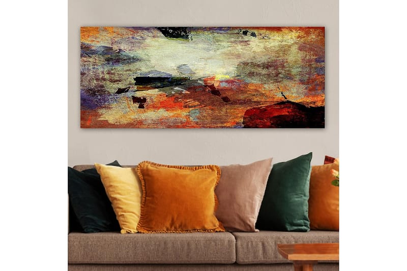 Canvasbilde YTY Abstract & Fractals Flerfarget - 120x50 cm - Innredning - Bilder & kunst - Lerretsbilder