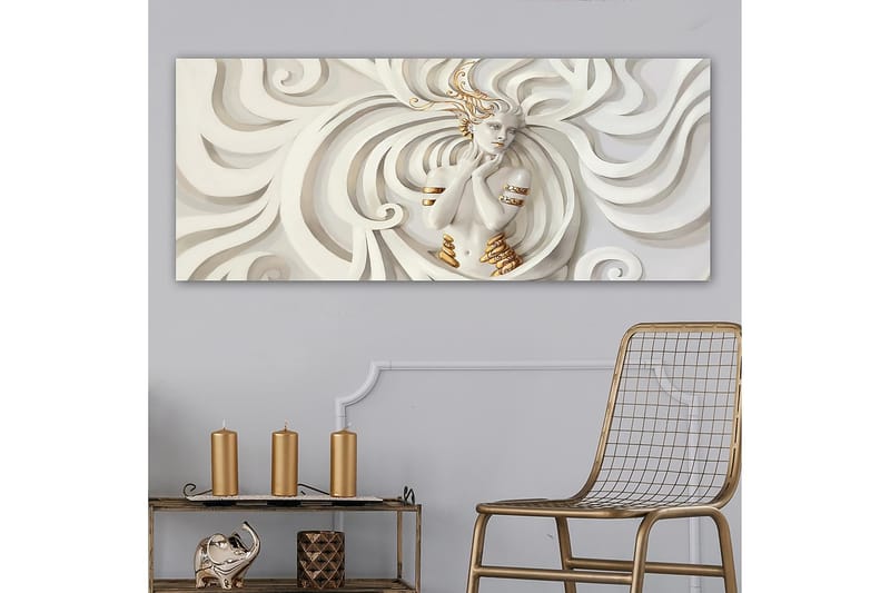 Canvasbilde YTY Abstract & Fractals Flerfarget - 120x50 cm - Innredning - Bilder & kunst - Lerretsbilder