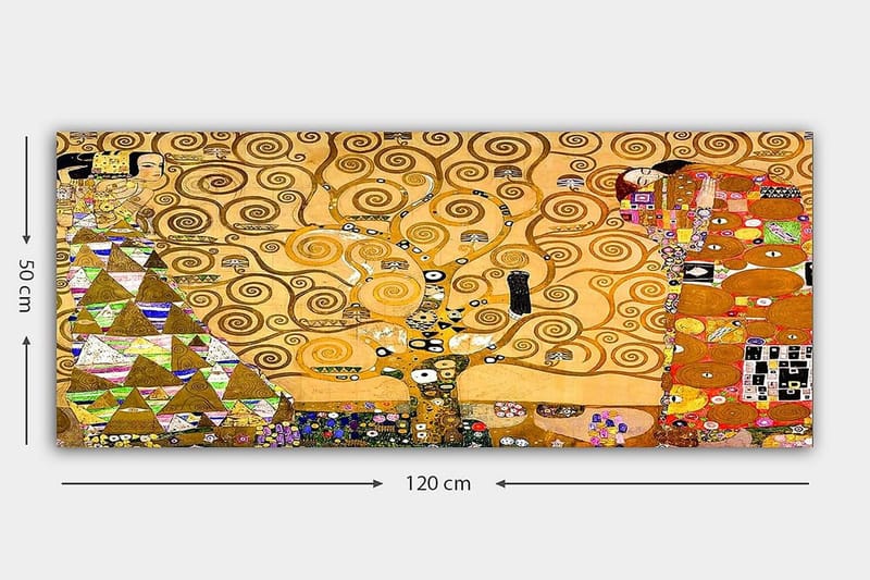 Canvasbilde YTY Abstract & Fractals Flerfarget - 120x50 cm - Innredning - Bilder & kunst - Lerretsbilder