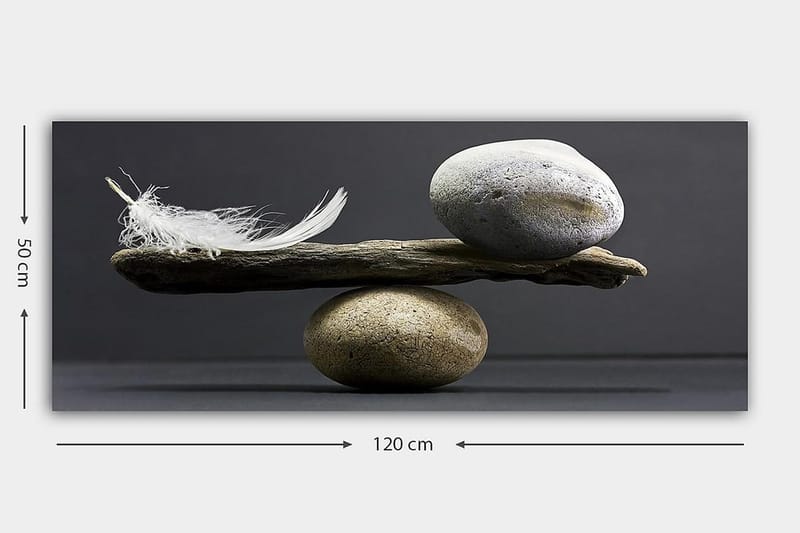 Canvasbilde YTY Abstract & Fractals Flerfarget - 120x50 cm - Innredning - Bilder & kunst - Lerretsbilder