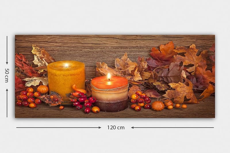 Canvasbilde YTY Abstract & Fractals Flerfarget - 120x50 cm - Innredning - Bilder & kunst - Lerretsbilder