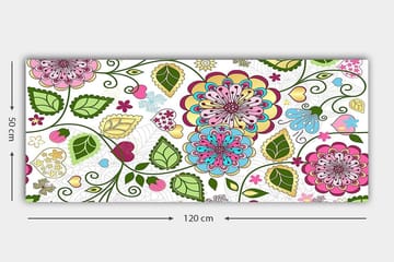 Canvasbilde YTY Abstract & Fractals Flerfarget - 120x50 cm - Innredning - Bilder & kunst - Lerretsbilder