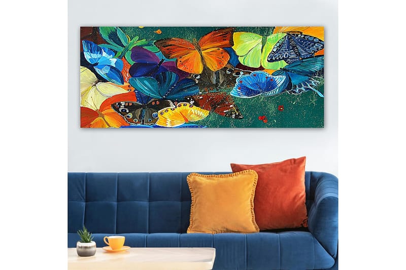 Canvasbilde YTY Animals Flerfarget - 120x50 cm - Innredning - Bilder & kunst - Lerretsbilder
