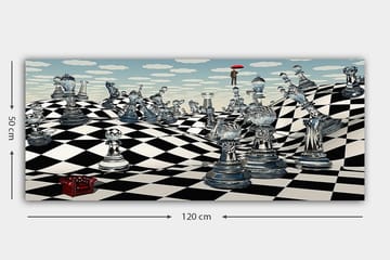 Canvasbilde YTY Animals Flerfarget - 120x50 cm - Innredning - Bilder & kunst - Lerretsbilder