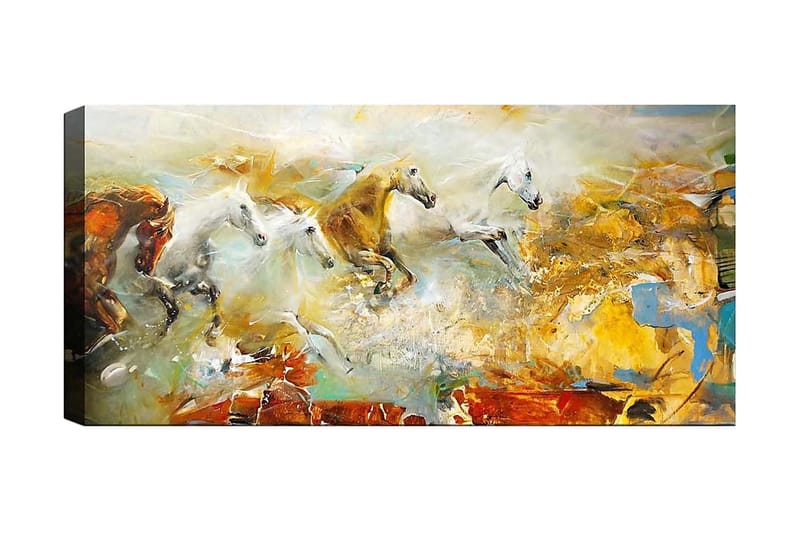 Canvasbilde YTY Animals Flerfarget - 120x50 cm - Innredning - Bilder & kunst - Lerretsbilder