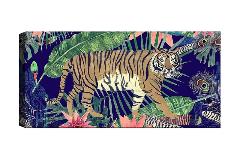 Canvasbilde YTY Animals Flerfarget - 120x50 cm - Innredning - Bilder & kunst - Lerretsbilder
