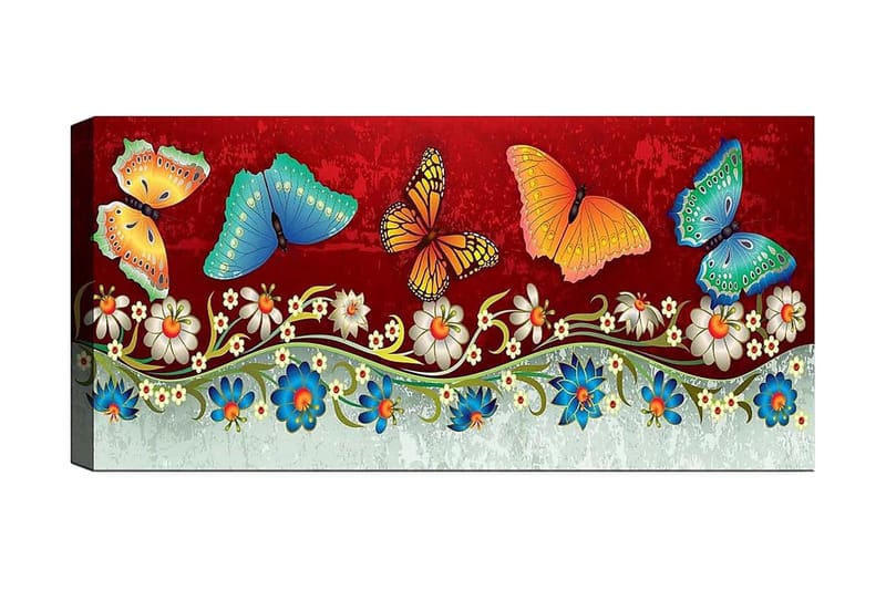 Canvasbilde YTY Animals Flerfarget - 120x50 cm - Innredning - Bilder & kunst - Lerretsbilder