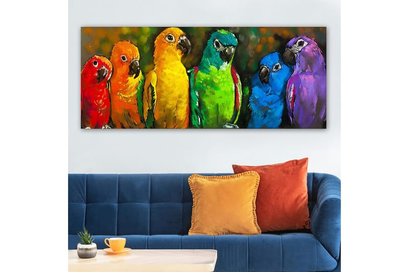 Canvasbilde YTY Animals Flerfarget - 120x50 cm - Innredning - Bilder & kunst - Lerretsbilder